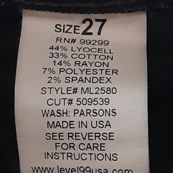 Level 99, LILY, Skinny Straight, Size 27 - Picture 9 of 11